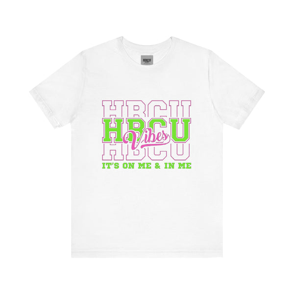 Triple HBCU Vibes / PINK AND GREEN TEE