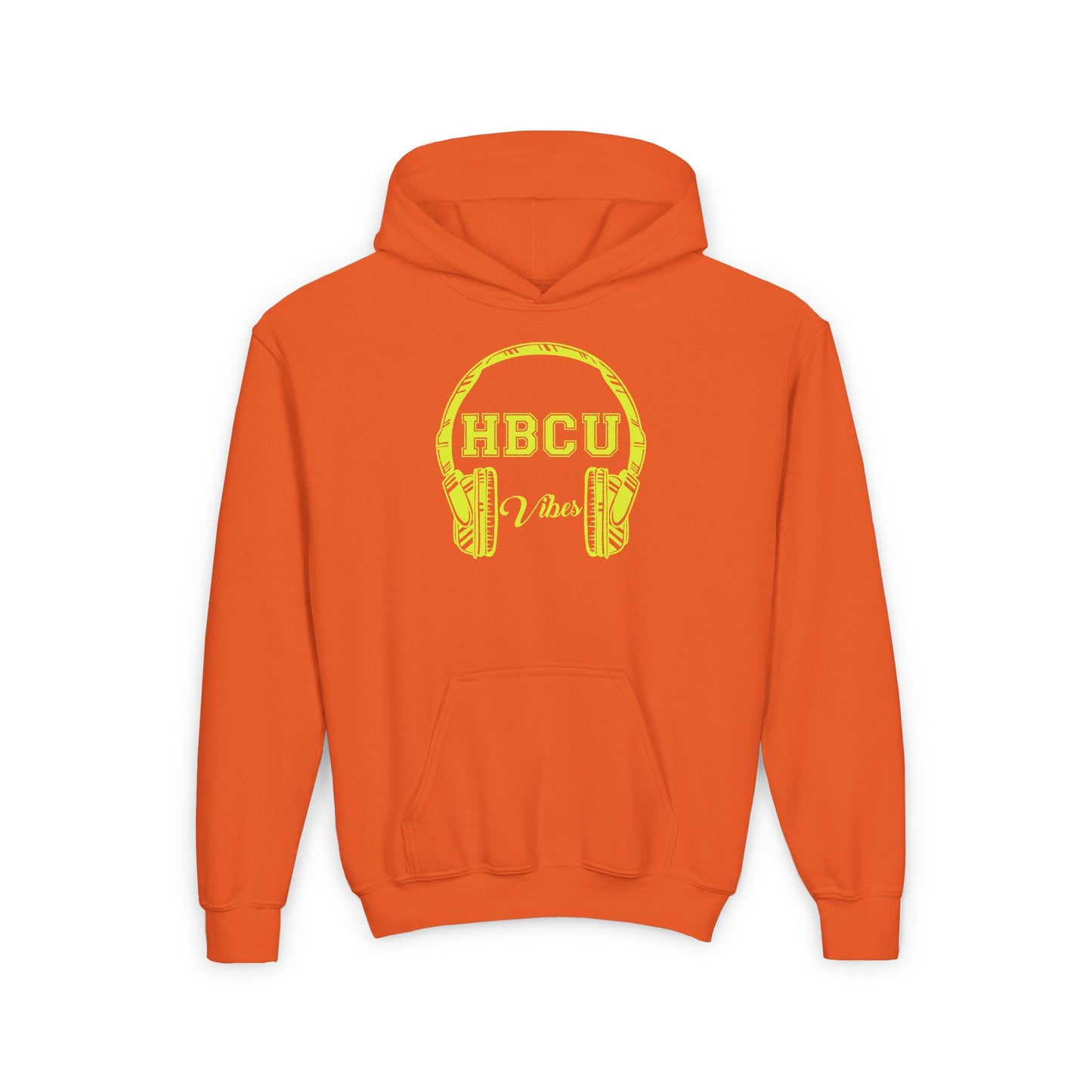 HBCU Vibes Youth Hoodie (Yellow Headphones)