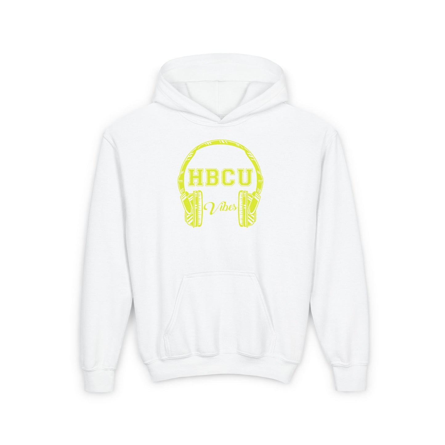 HBCU Vibes Youth Hoodie (Yellow Headphones)