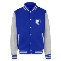 HBCU Vibes VarsityJacket - royal/heather grey