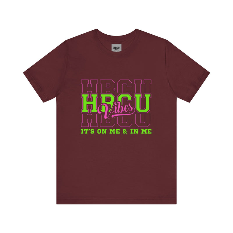 Triple HBCU Vibes / PINK AND GREEN TEE