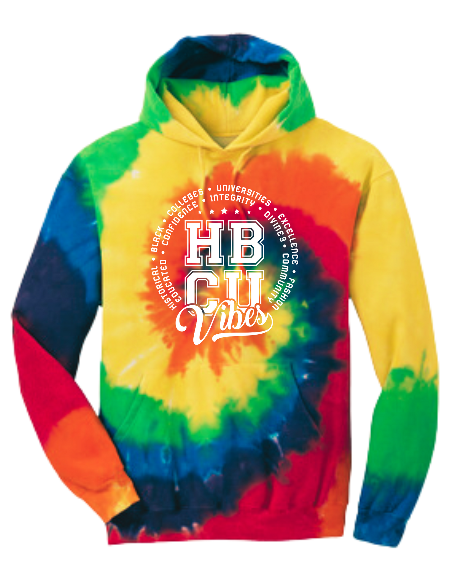 HBCU Vibes Tie Dye Hoodie