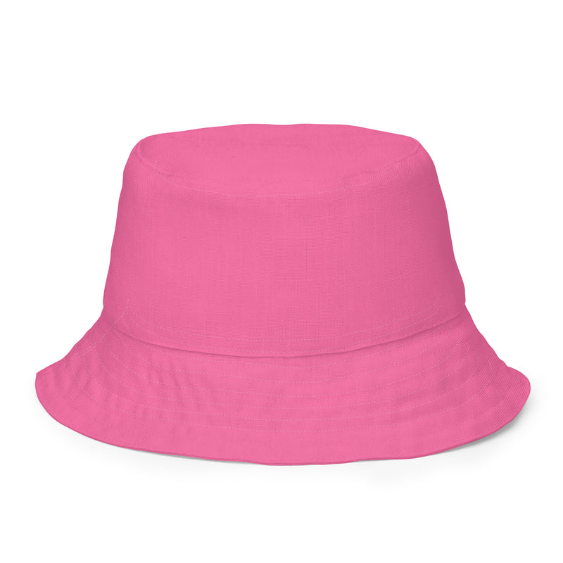 Pink and Green Diamond Print Reversible Bucket Hat