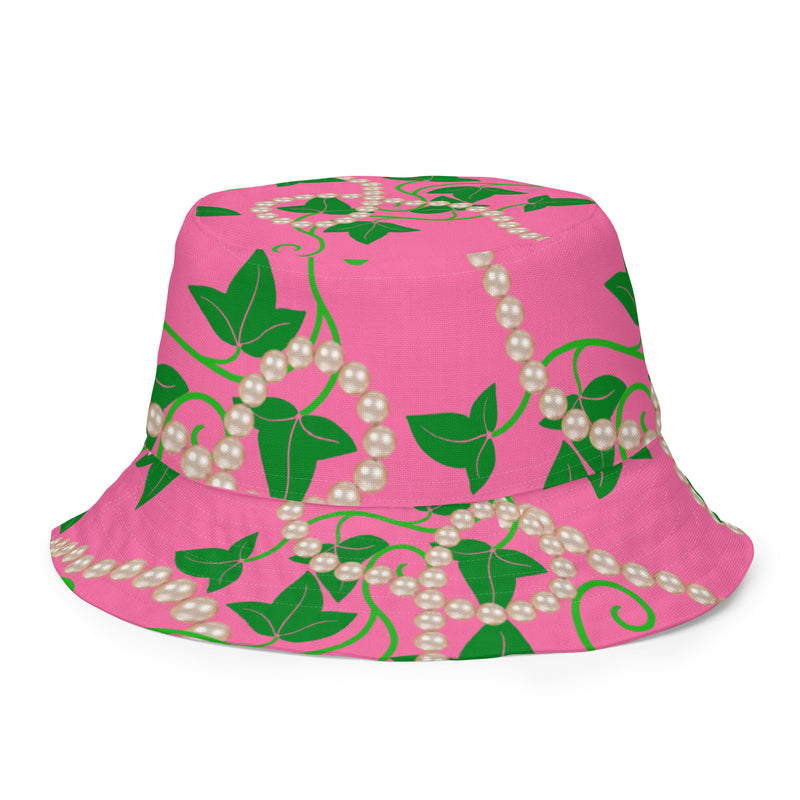 Ivy and Pearls Reversible bucket hat