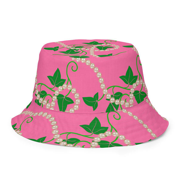 Ivy and Pearls Reversible bucket hat