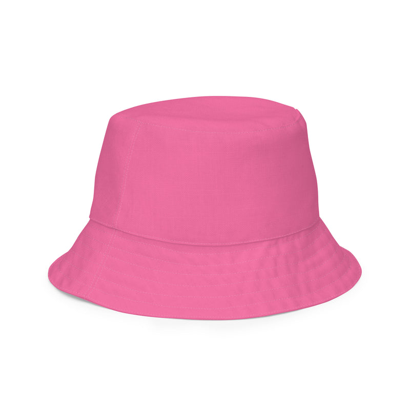 Pink and Green Diamond Print Reversible Bucket Hat