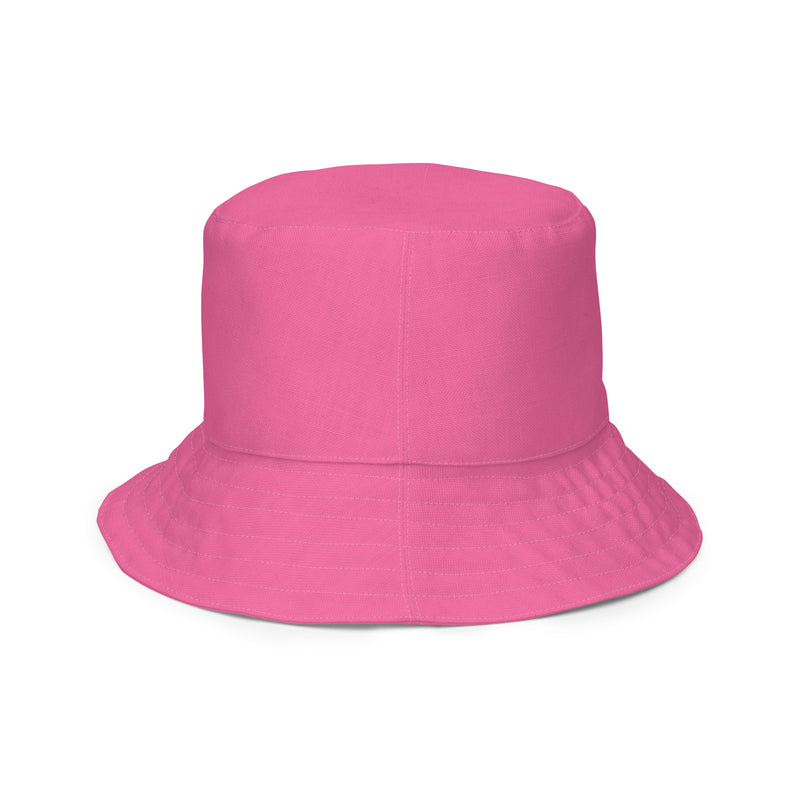 Pink and Green Diamond Print Reversible Bucket Hat