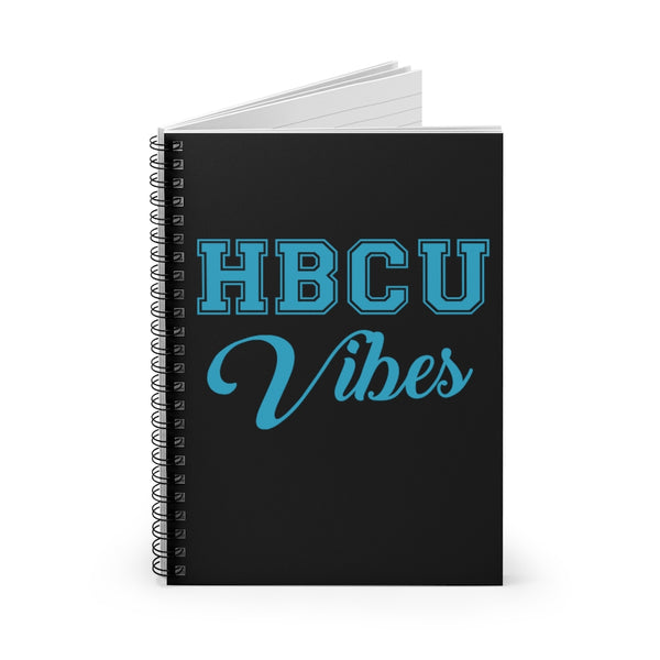 Black+Blue HBCU Vibes Spiral Notebook